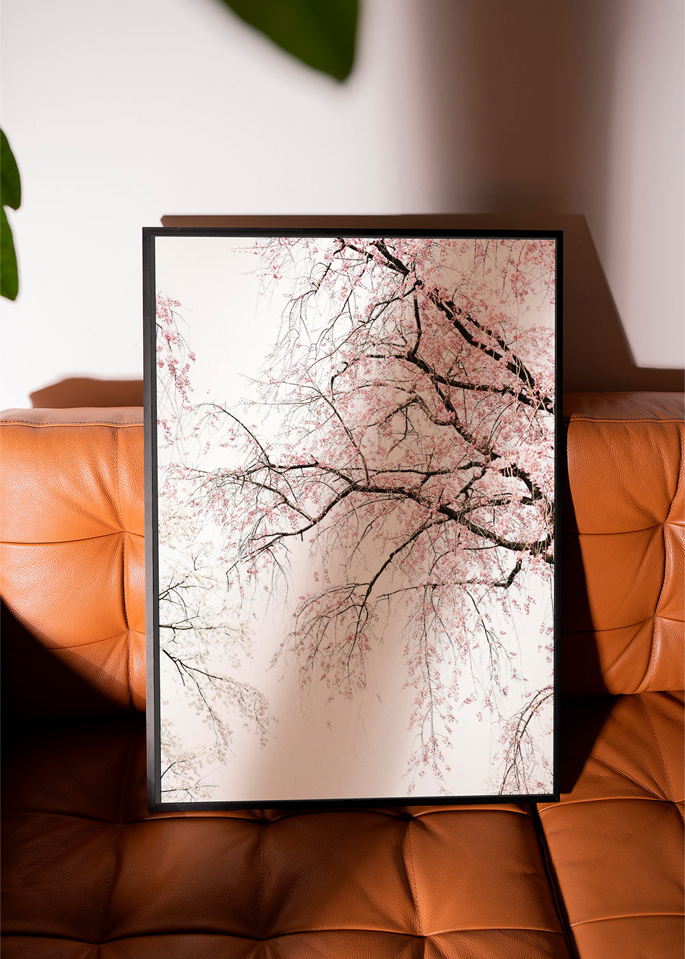 Botanisk poster · kaskad av körsbärsblommor