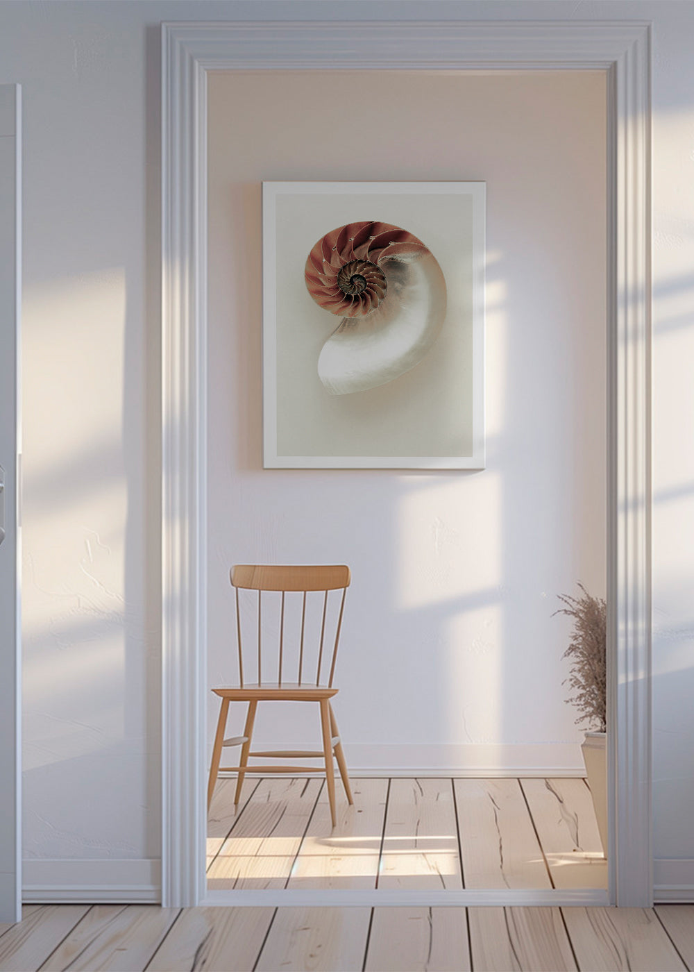 Fotografi av nautilus-spiral