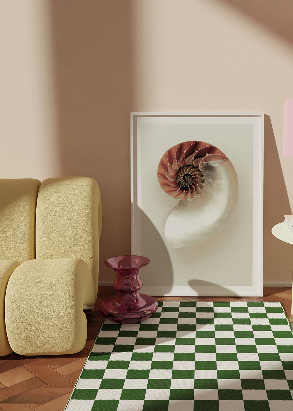 Fotografi av nautilus-spiral