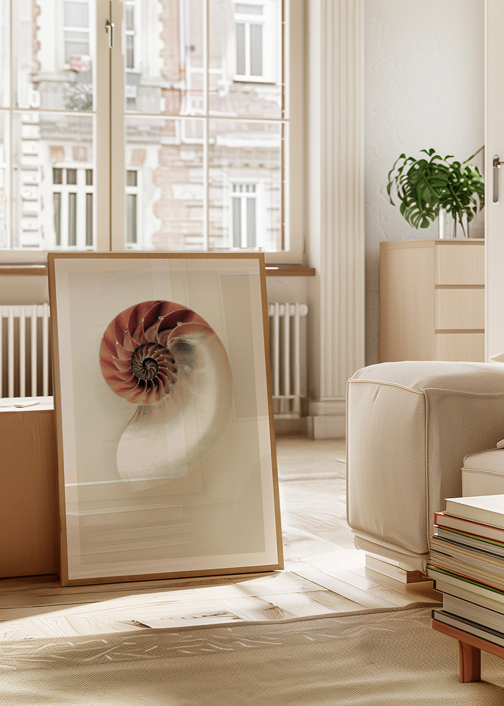 Fotografi av nautilus-spiral