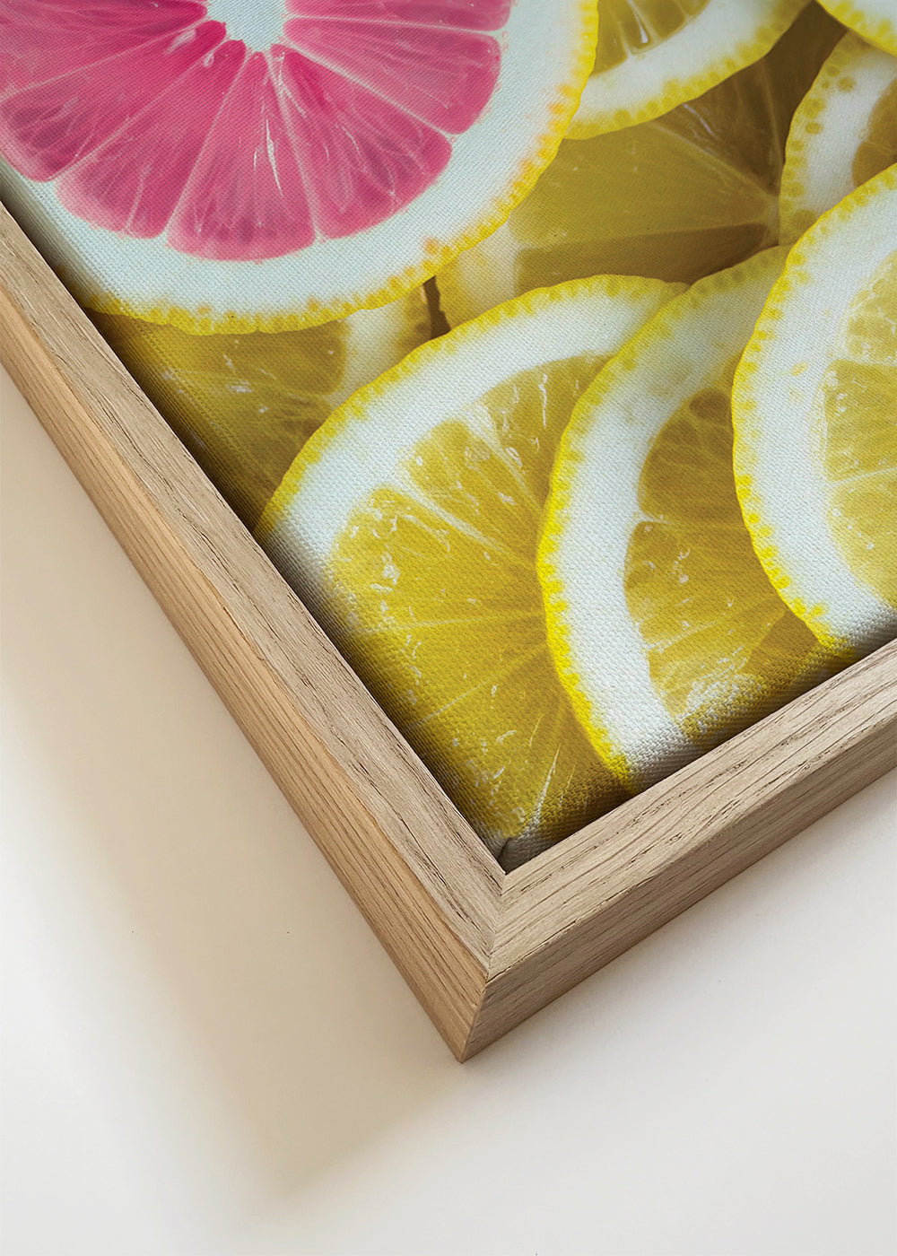 Kökskonst rosa citronskivor