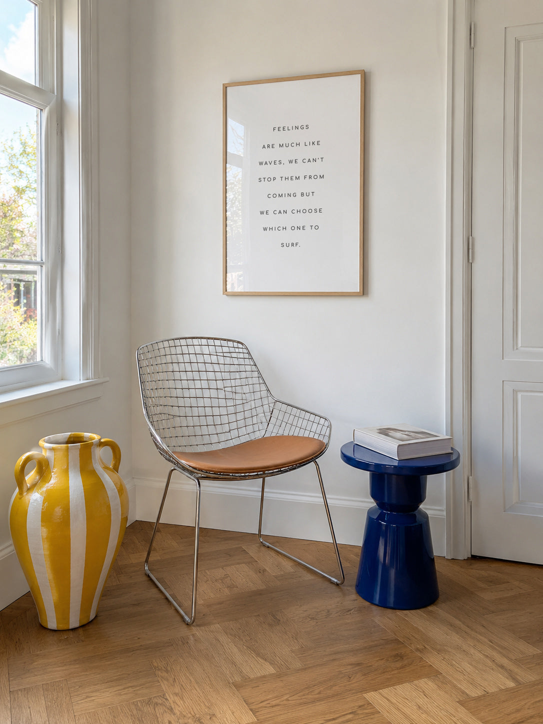 Feelings quote - Framed poster in an interior
