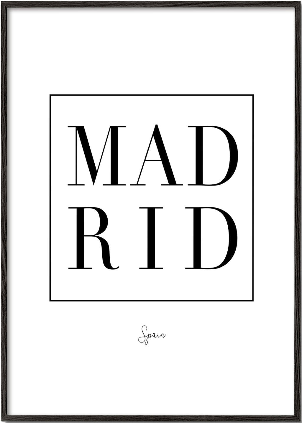 Stadskonst Madrid serif typografi
