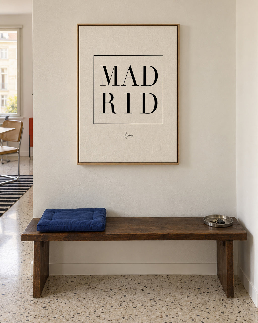 Madrid - Framed canvas in an interior