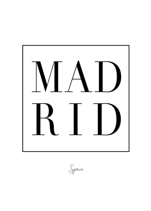 Stadskonst Madrid serif typografi