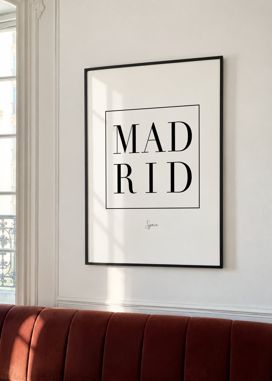 Madrid - Framed poster in an interior