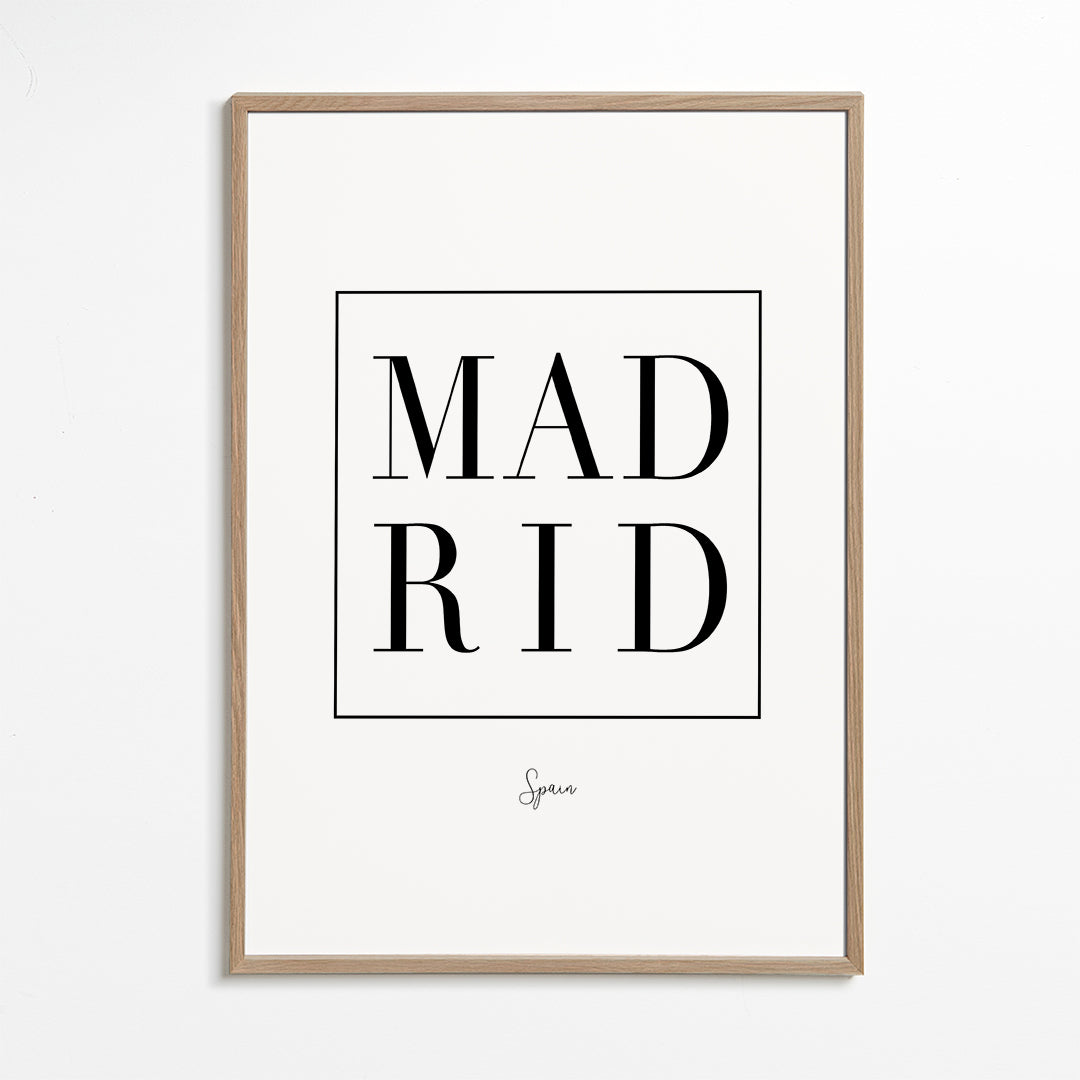 Stadskonst Madrid serif typografi