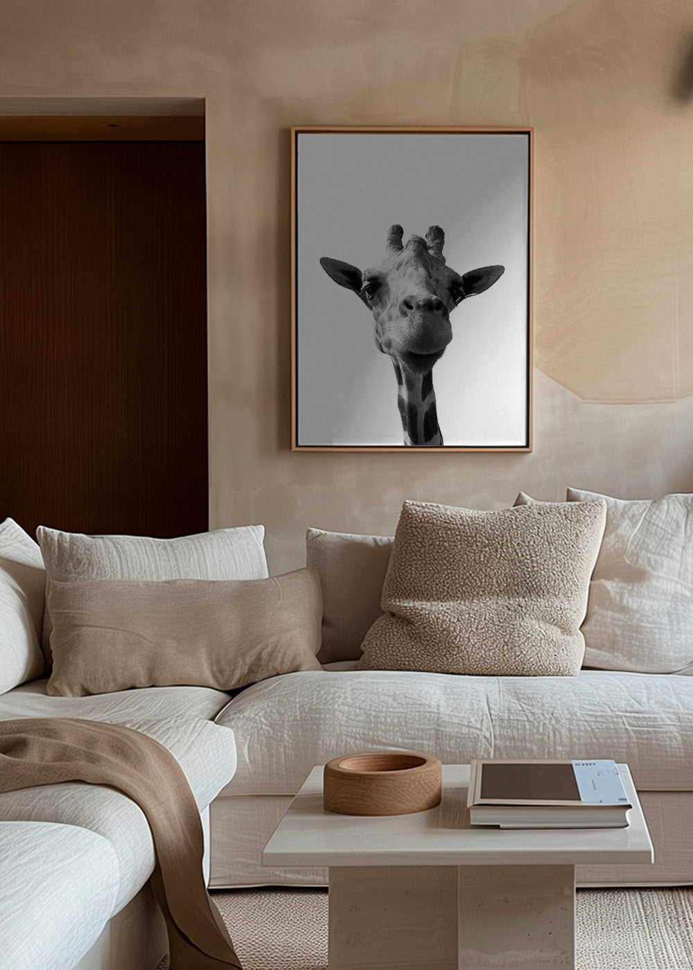 Konstverk giraff närbild