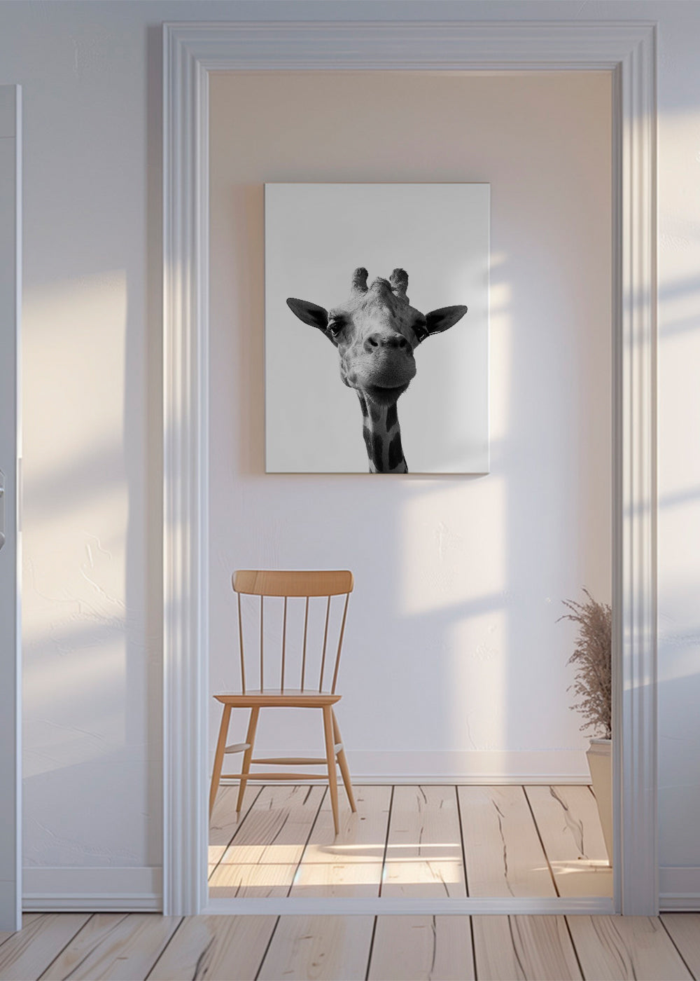 Konstverk giraff närbild