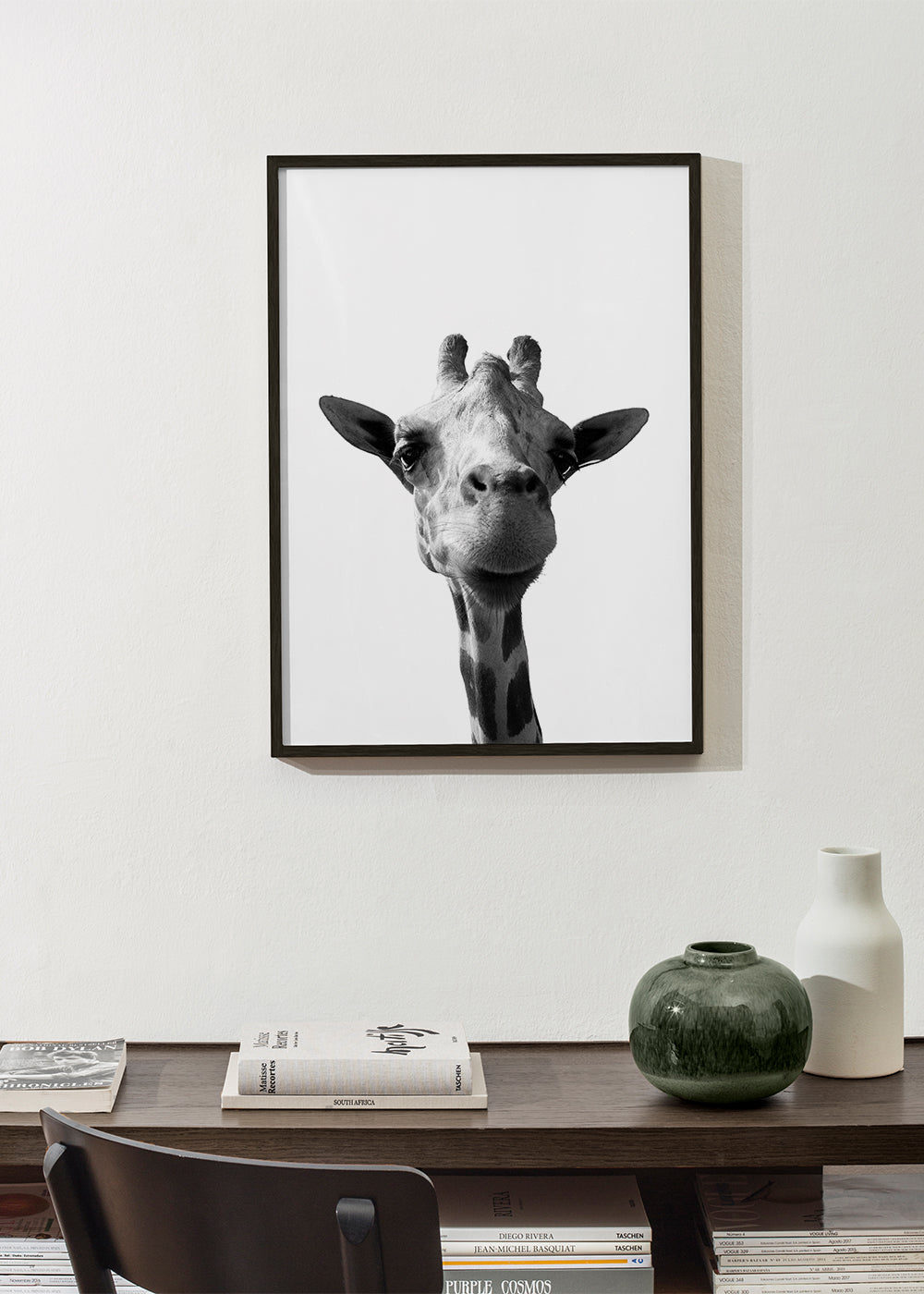 Konstverk giraff närbild