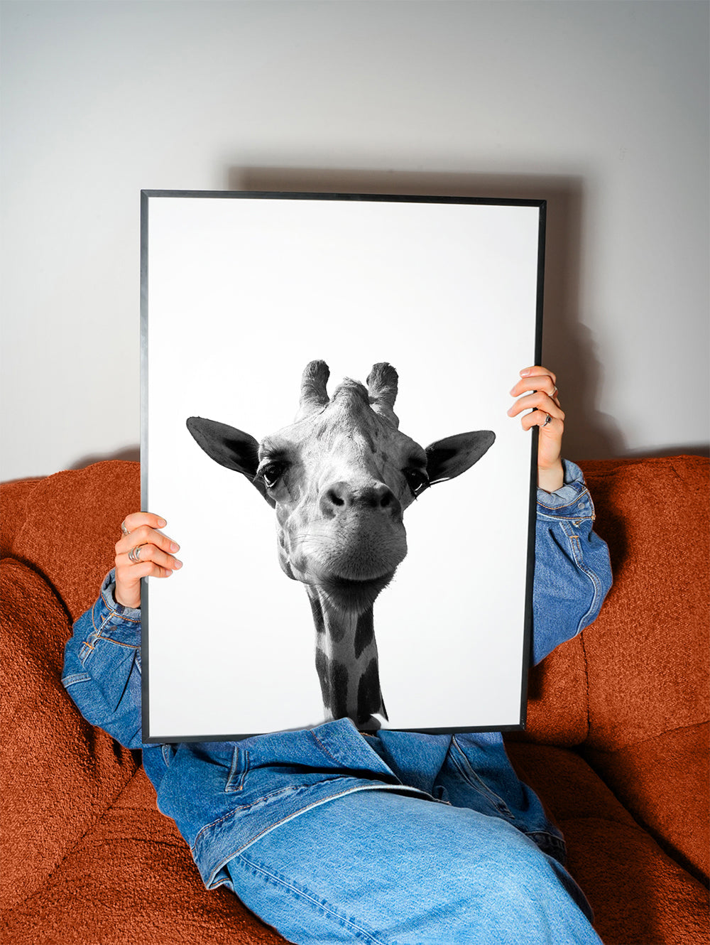 Konstverk giraff närbild