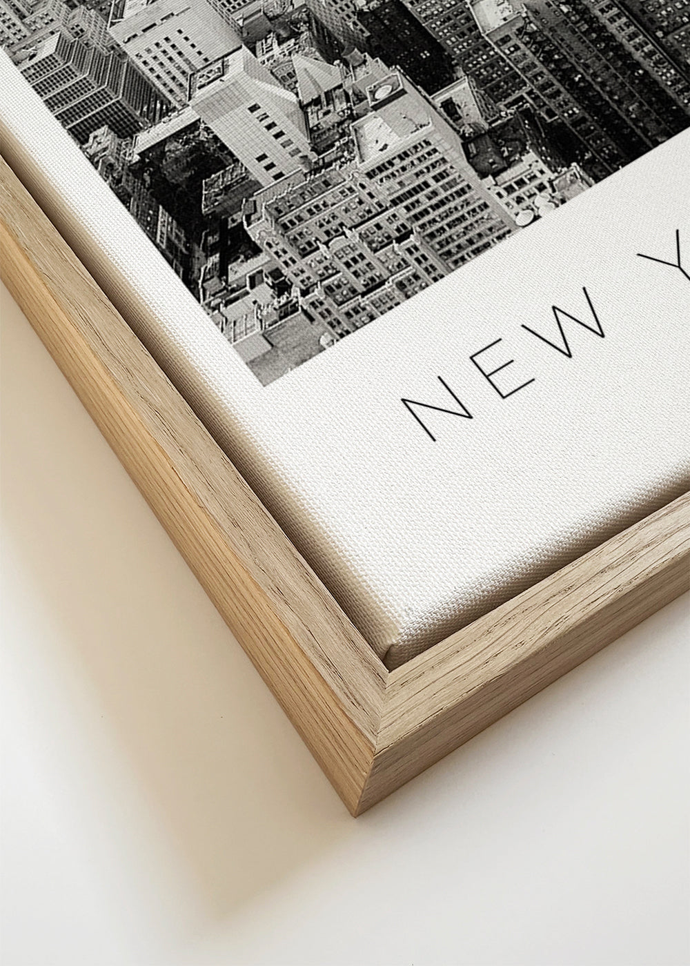 Stadsposter: New York skyline i svartvitt