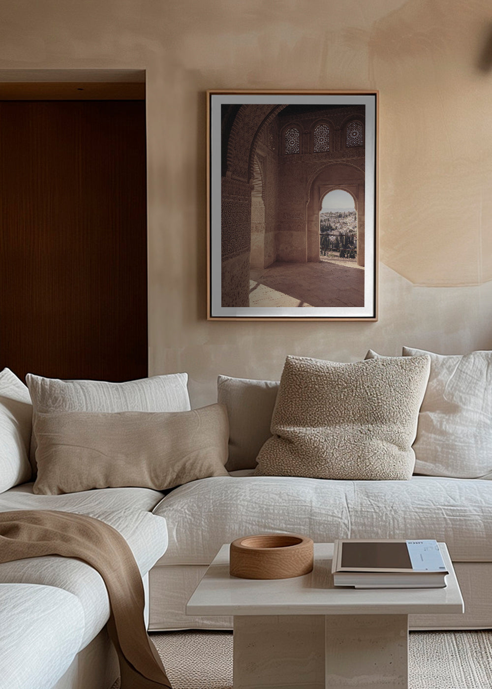 Kökskonst med maurisk båge i Alhambra