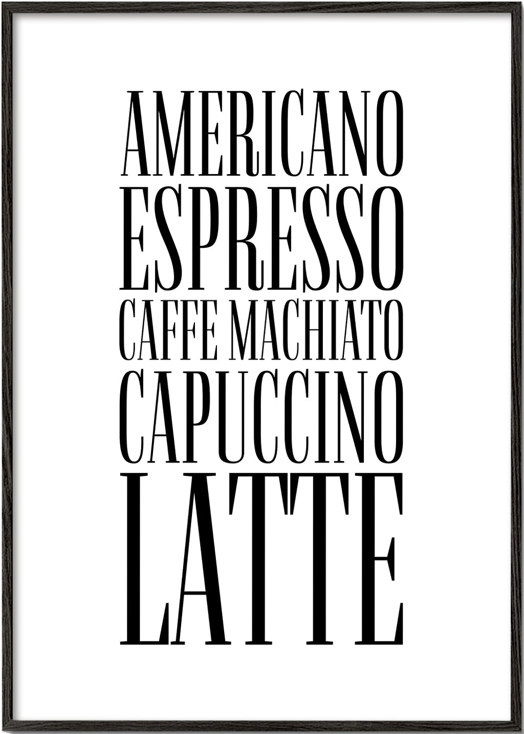 Kökskonst Kaffesorter poster