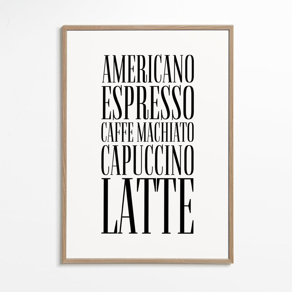 Kökskonst Kaffesorter poster