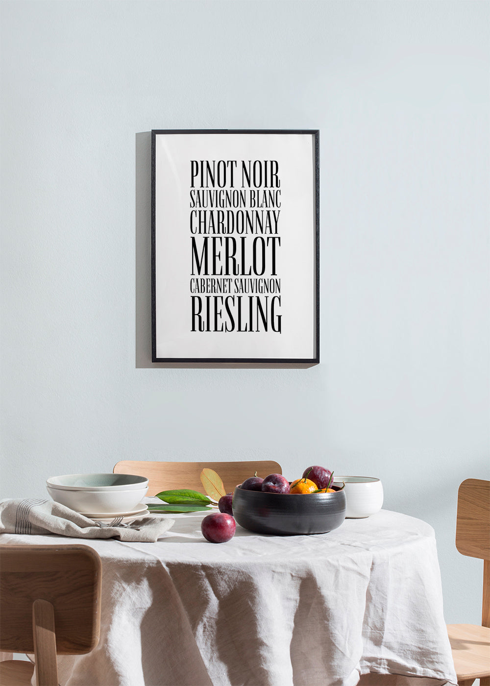 Kökskonst: typografi vinaffisch