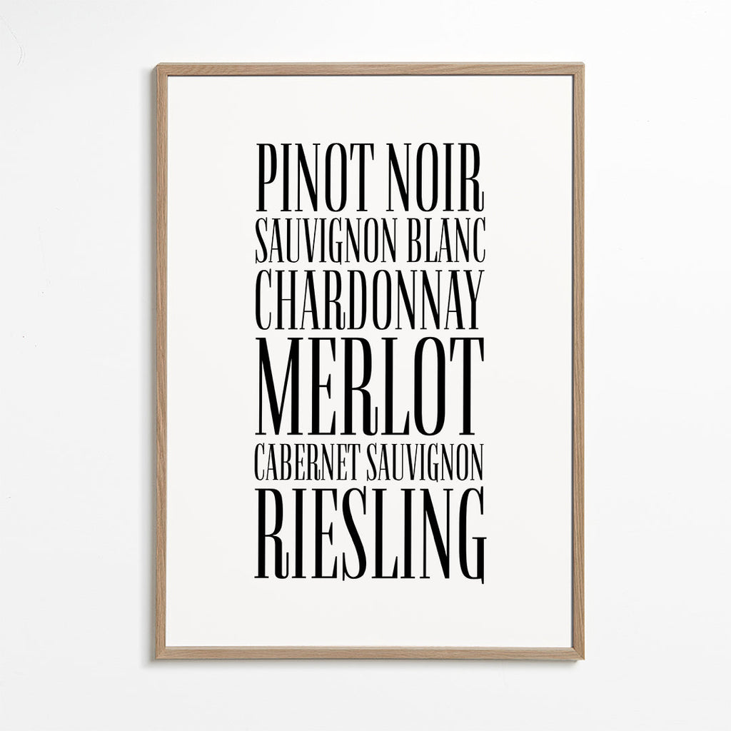 Kökskonst: typografi vinaffisch
