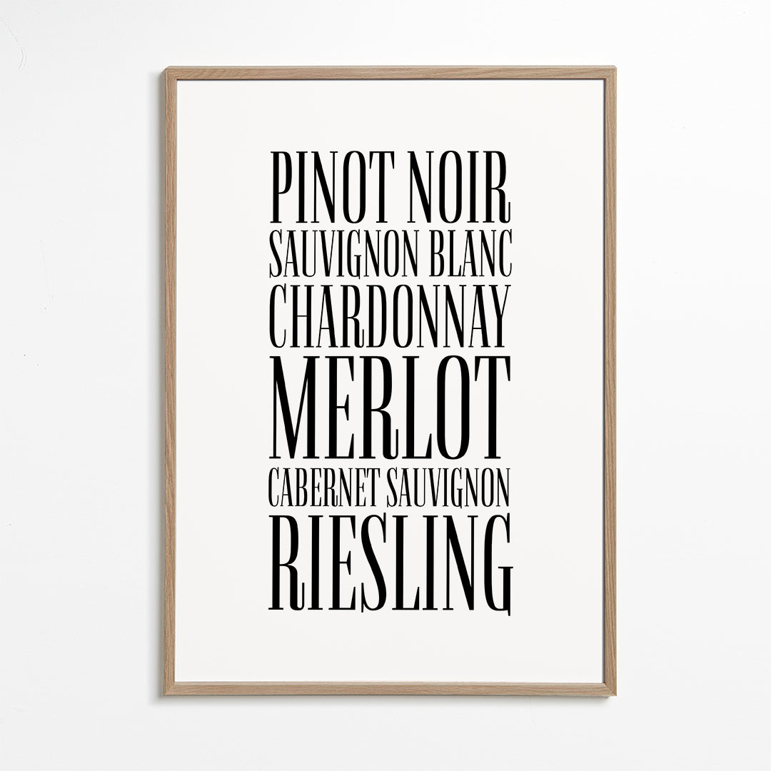 Kökskonst: typografi vinaffisch