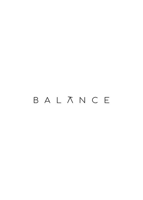 Minimalistisk poster Balance typografi
