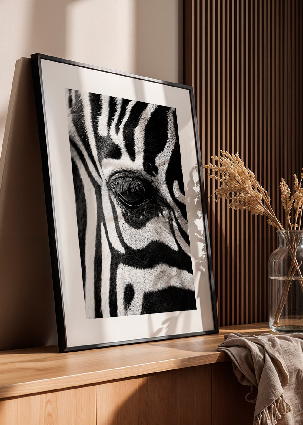 Affisch zebra närbild