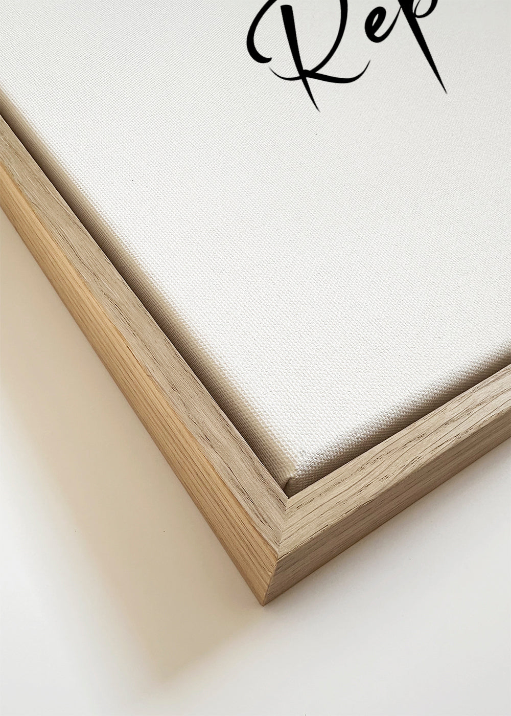 Avslappnande design med typografisk fras