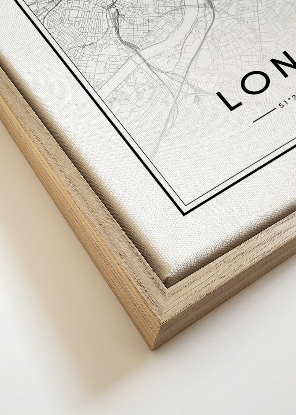 Stadstavla: London karta minimalistisk