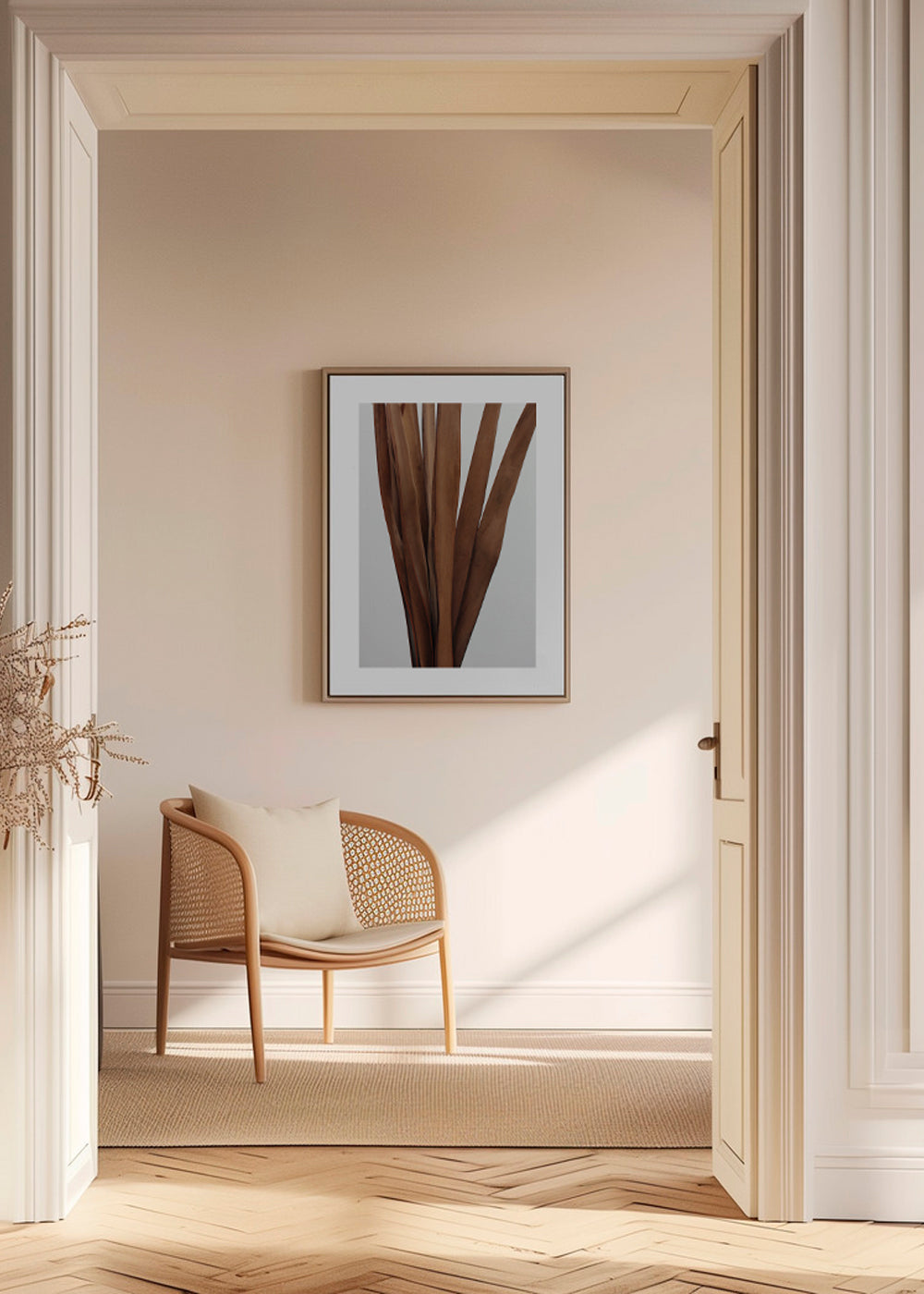 Botanisk poster torkade blad