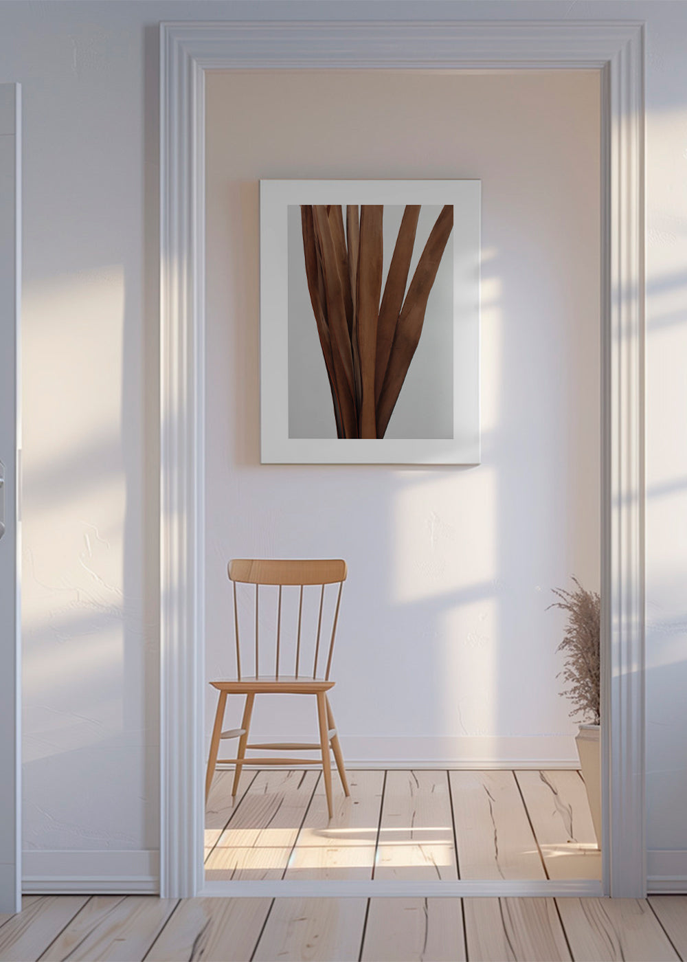 Botanisk poster torkade blad