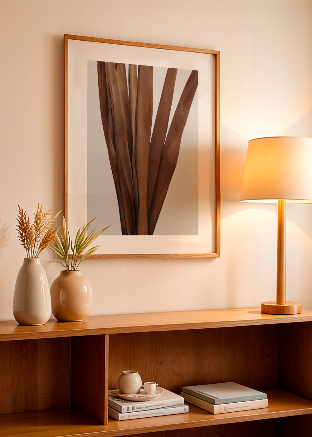 Botanisk poster torkade blad