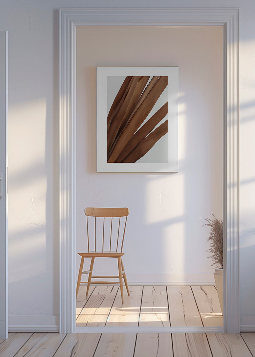 Botanisk poster torkade blad vertikal