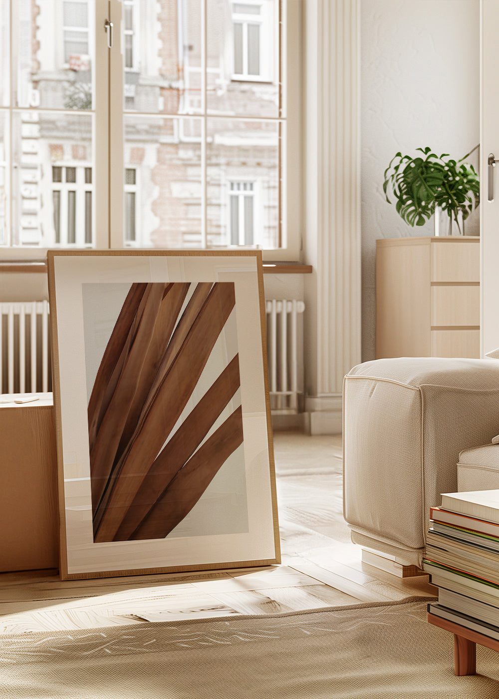 Botanisk poster torkade blad vertikal