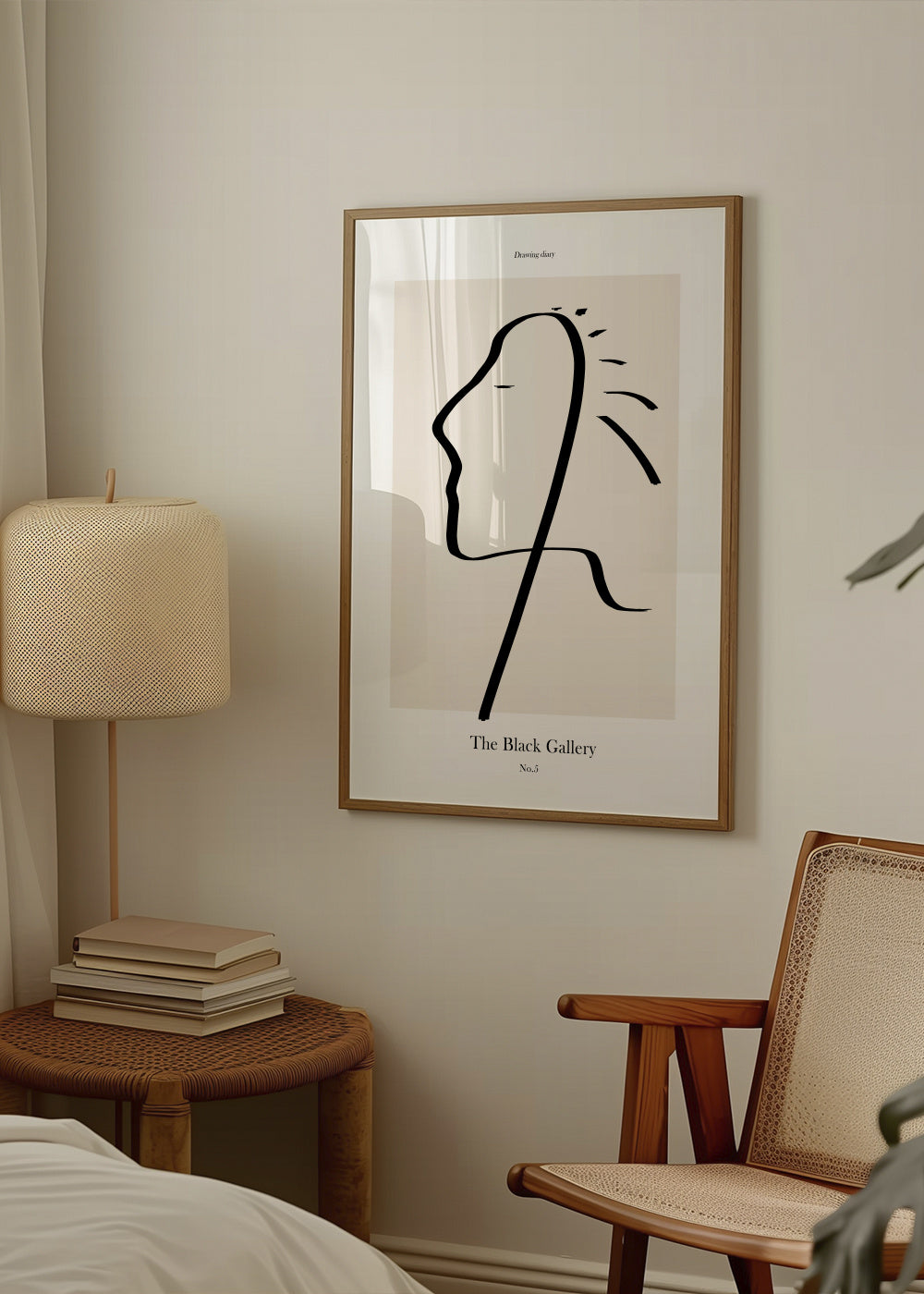 The Black Gallery 5 - Framed poster in an interior