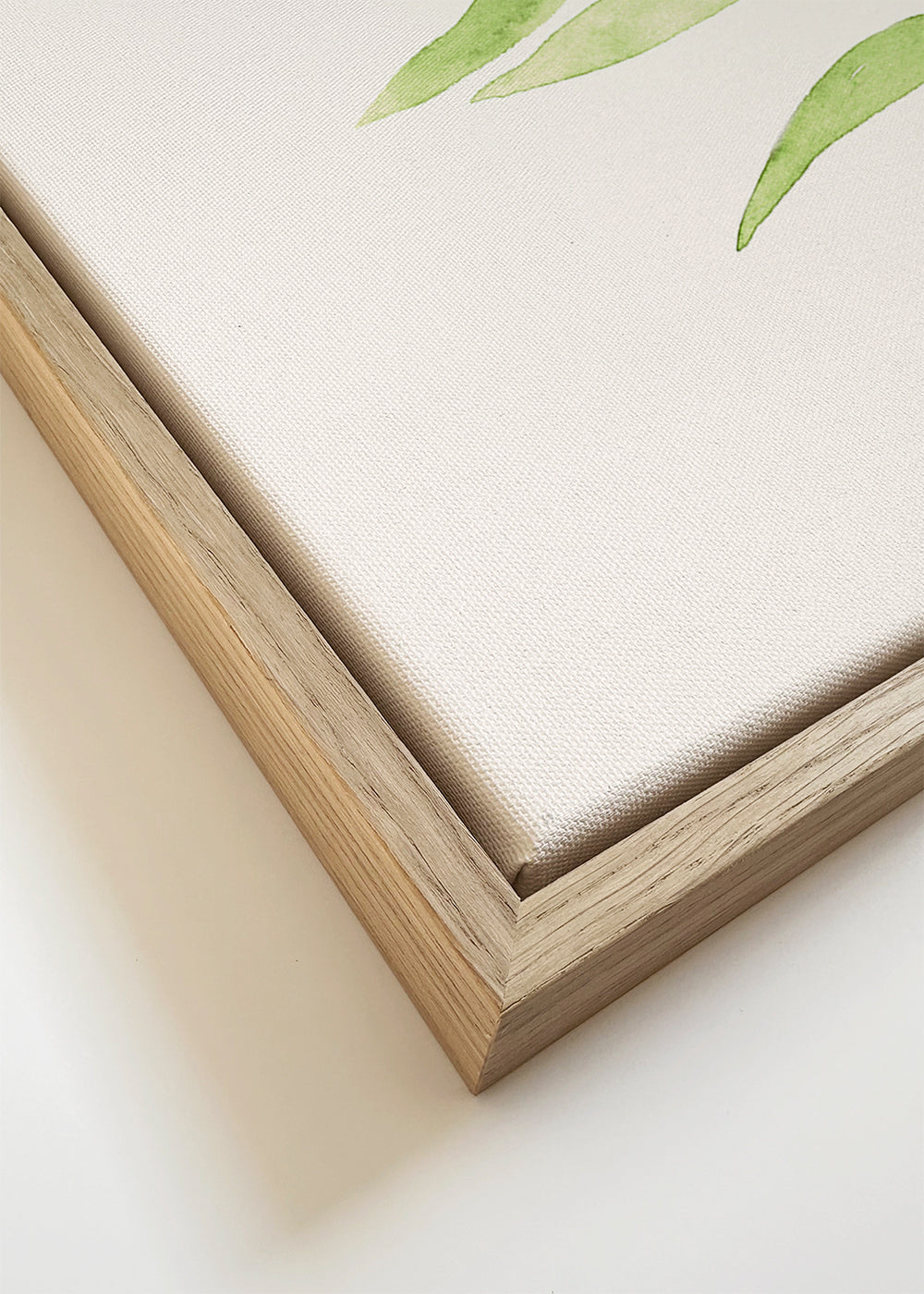 Botanisk poster: minimalistisk grön kvist