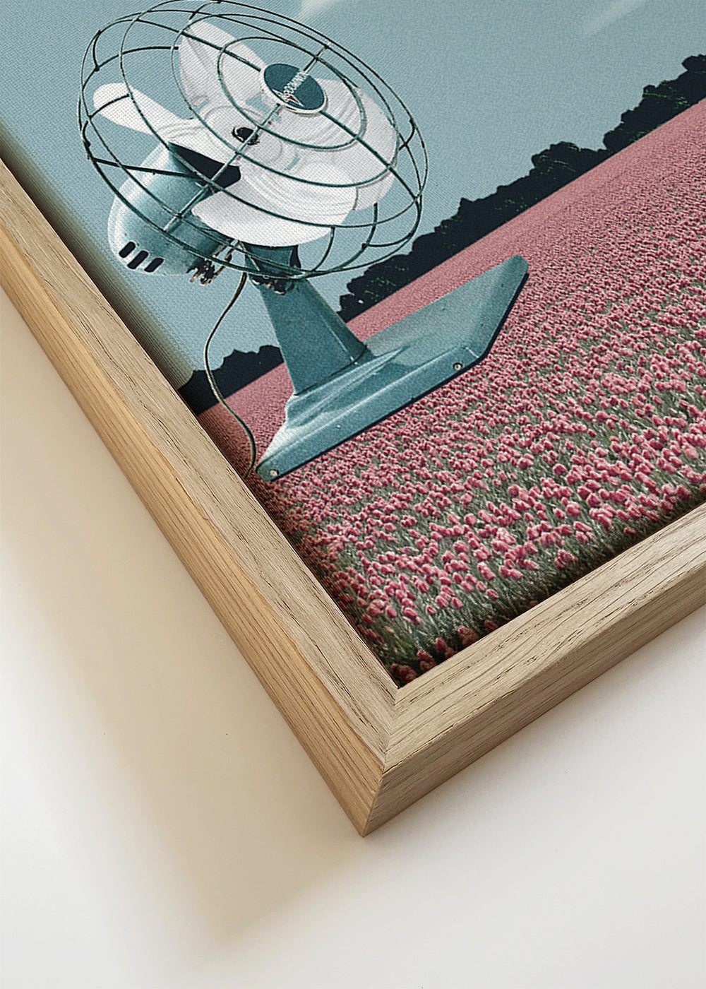 Illustration pappersflygplan över rosa fält