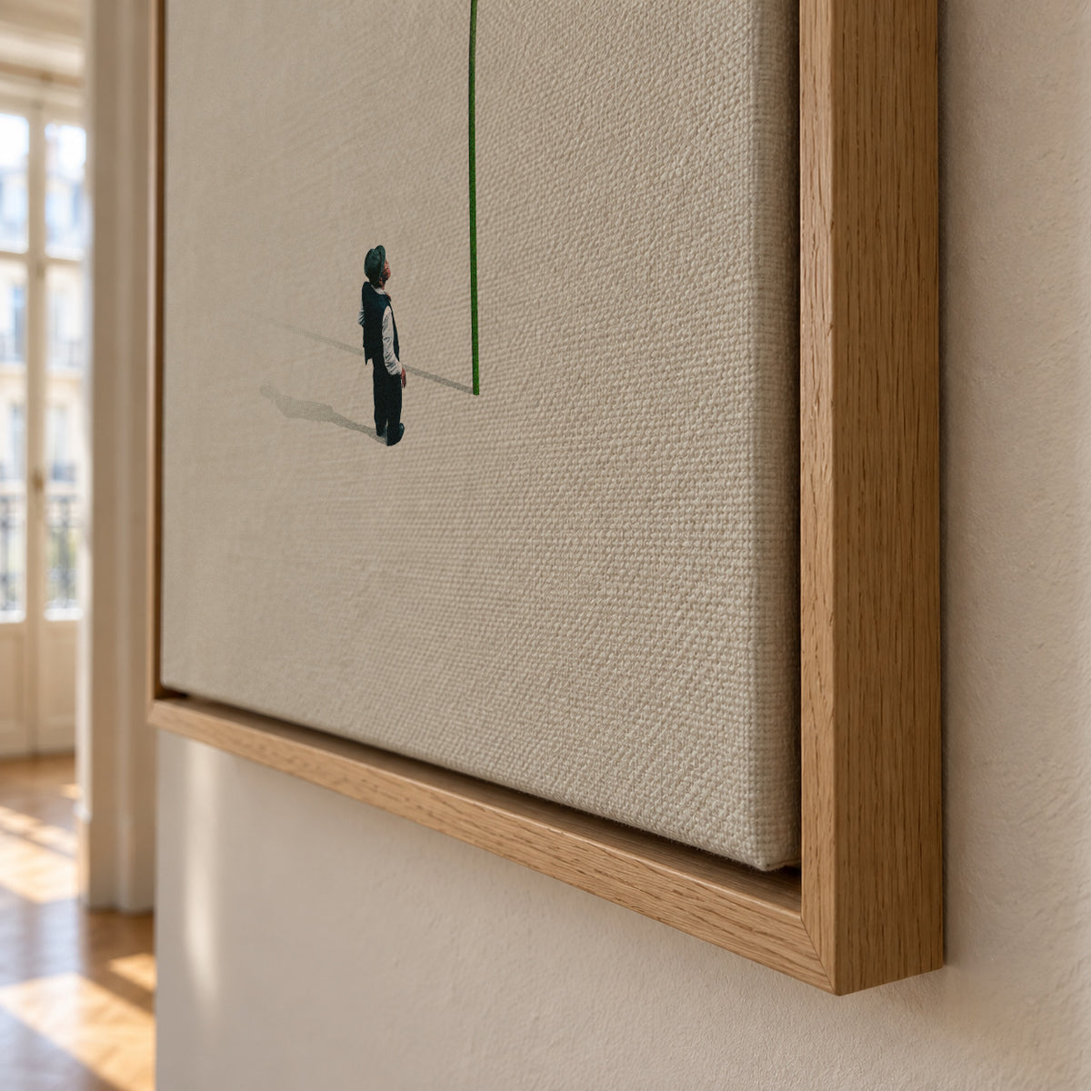 A quiet friend - Framed canvas detail