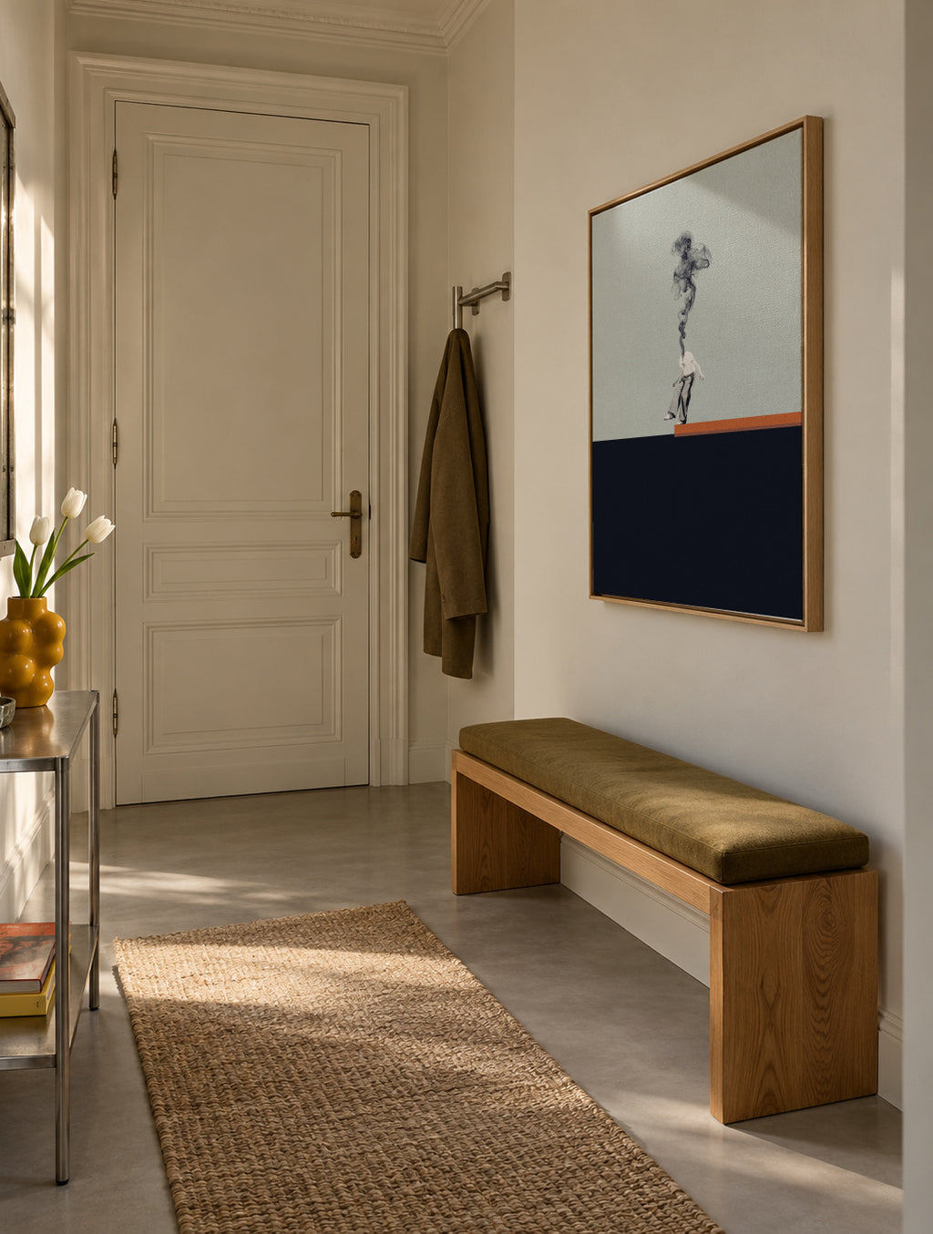 Hard decisions - Framed canvas in an interior