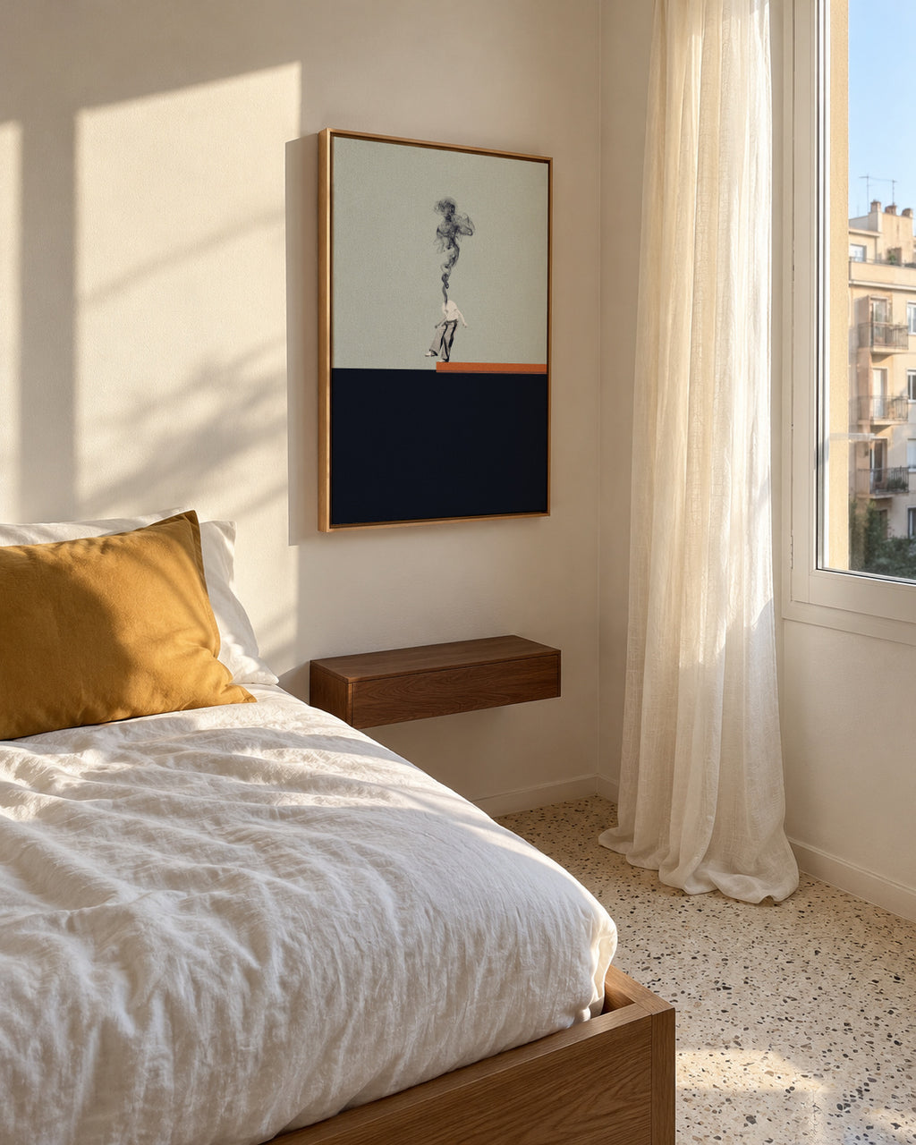 Hard decisions - Framed canvas in an interior