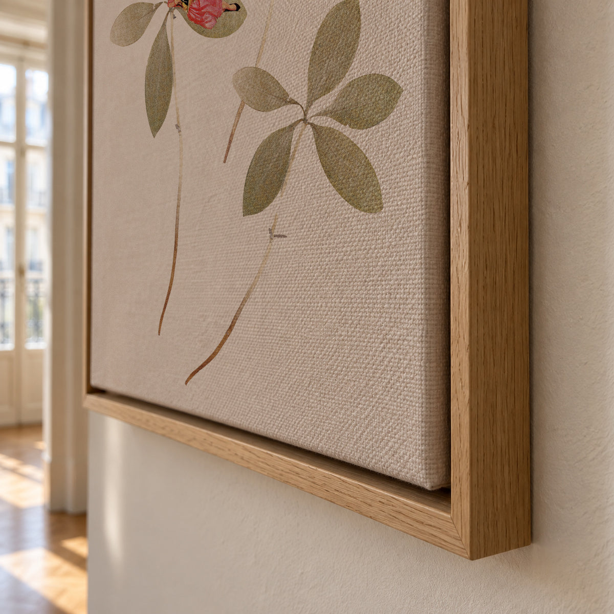 Tuning out - Framed canvas detail