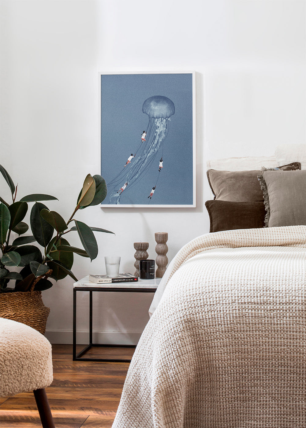 Barnposter med manet och barn