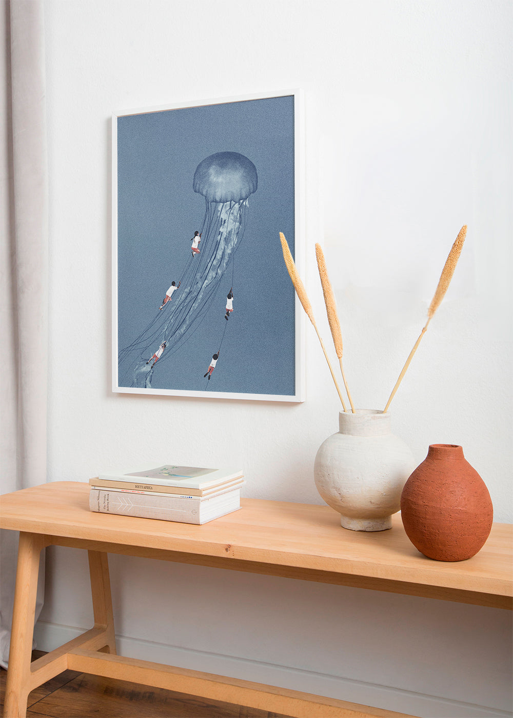 Barnposter med manet och barn