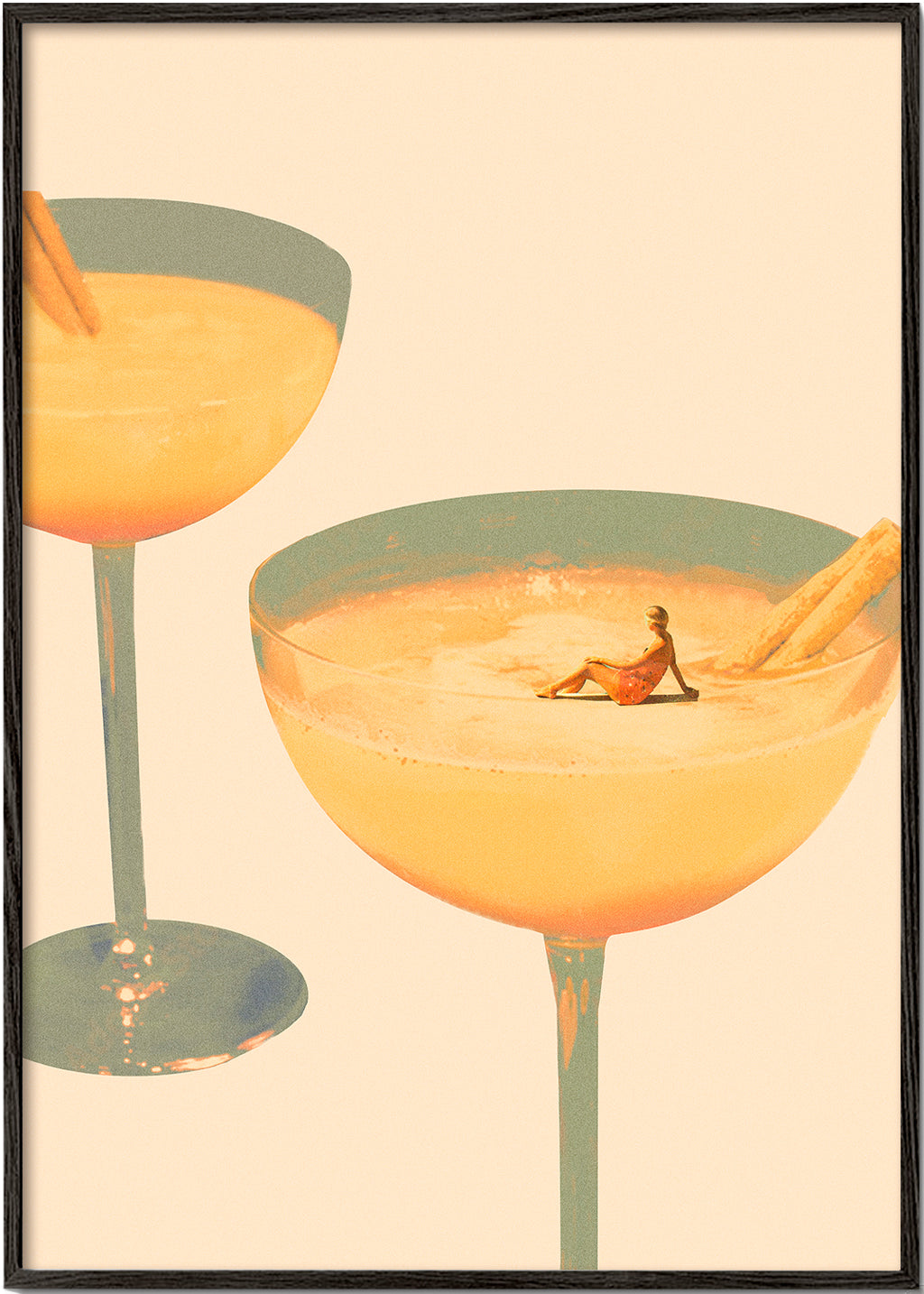 Kökskonst Surrealt cocktailglas