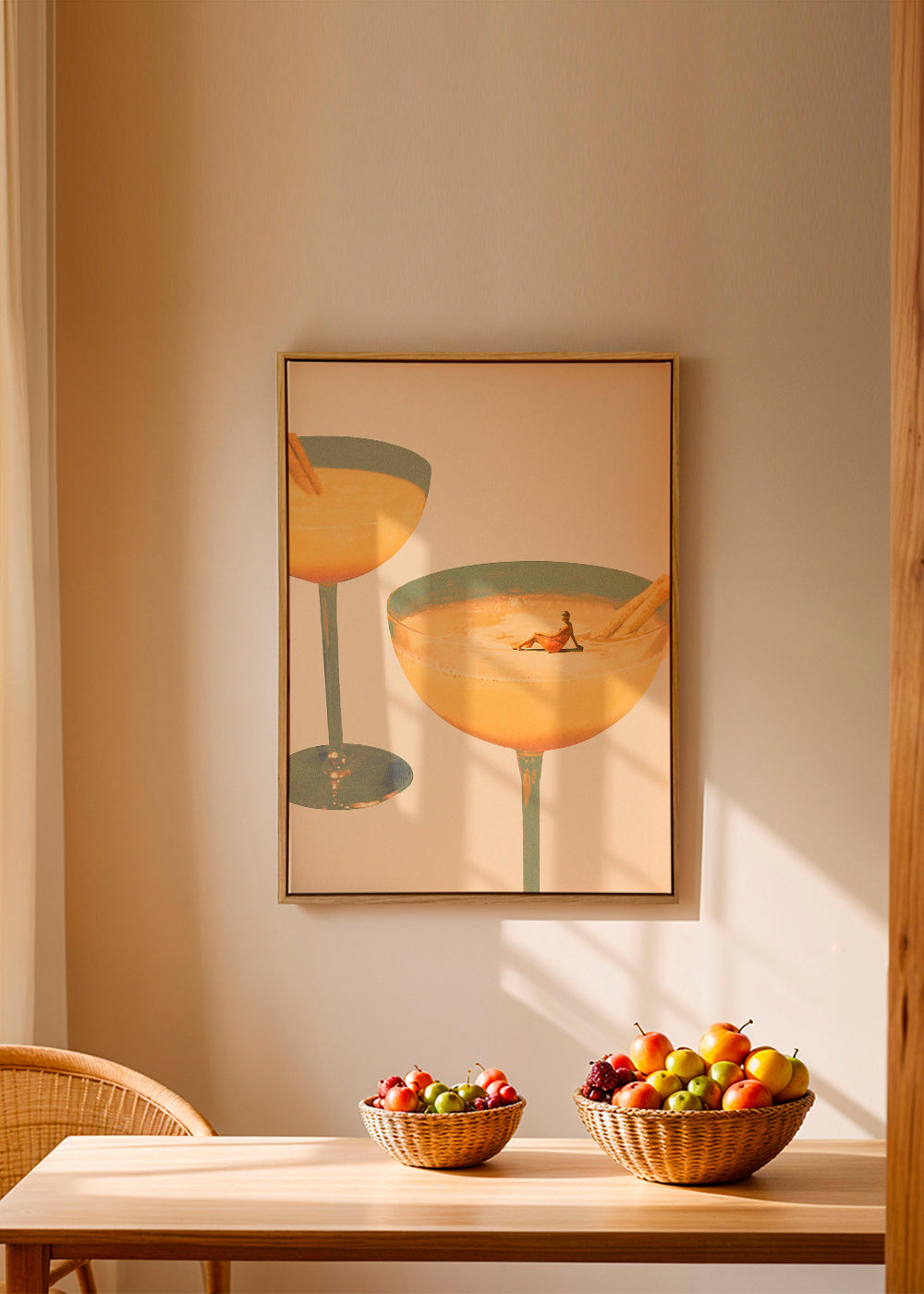 Kökskonst Surrealt cocktailglas