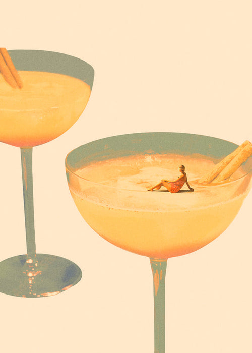 Kökskonst Surrealt cocktailglas