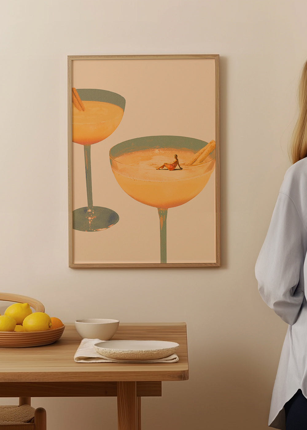 Kökskonst Surrealt cocktailglas