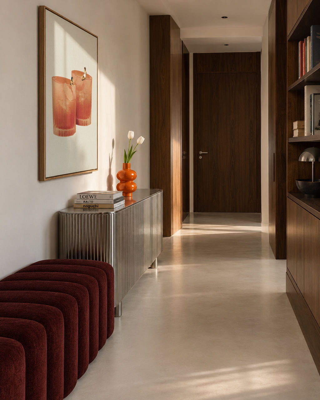 Holiday in a glass 3 - Framed canvas in an interior