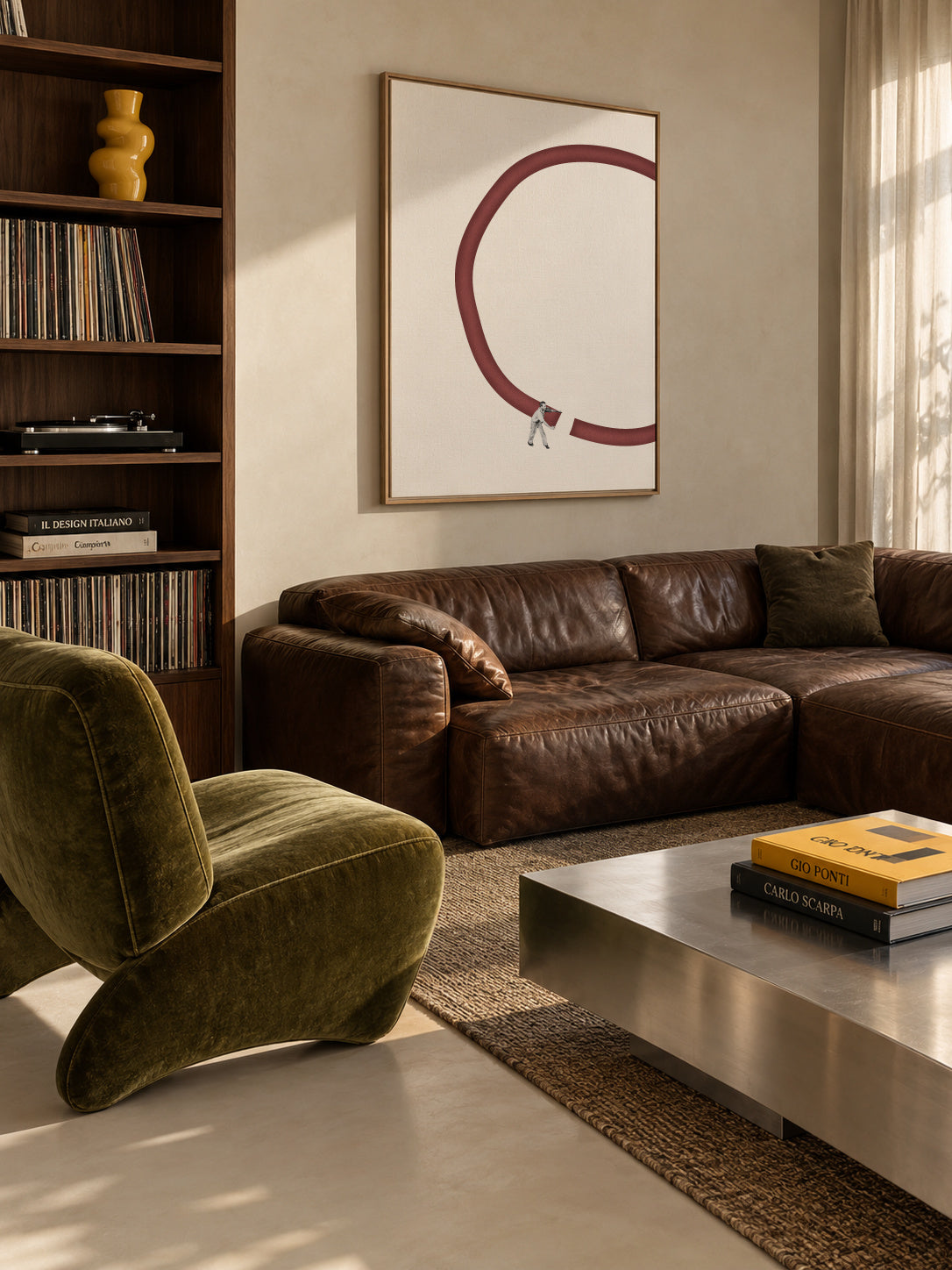 Let's reconnect - Framed canvas in an interior