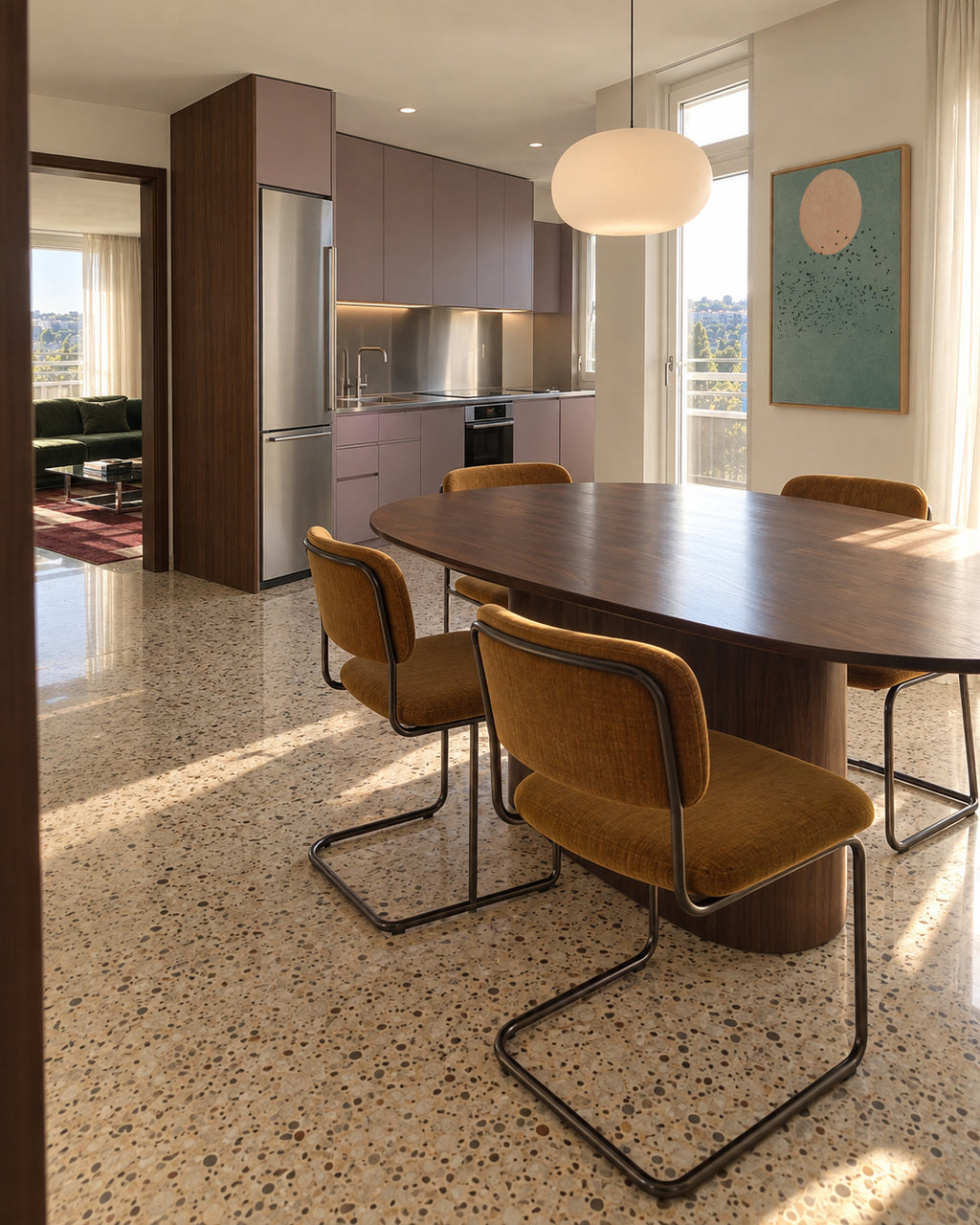Fly away - Framed canvas in an interior