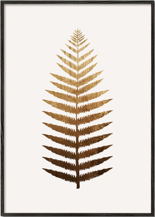 Botanisk poster gyllene blad