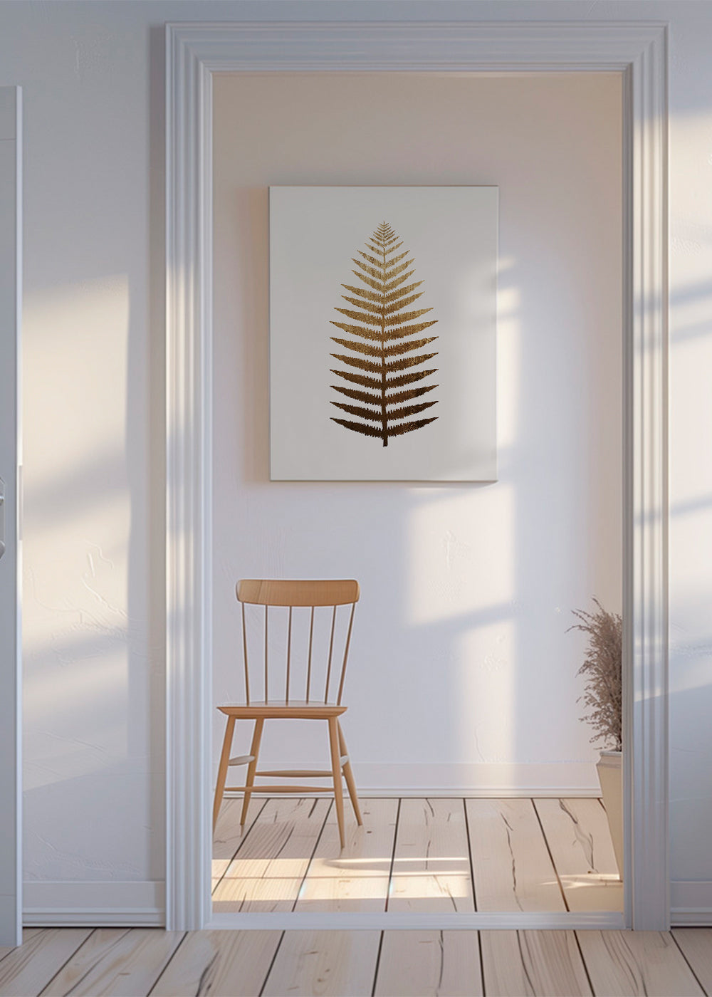 Botanisk poster gyllene blad