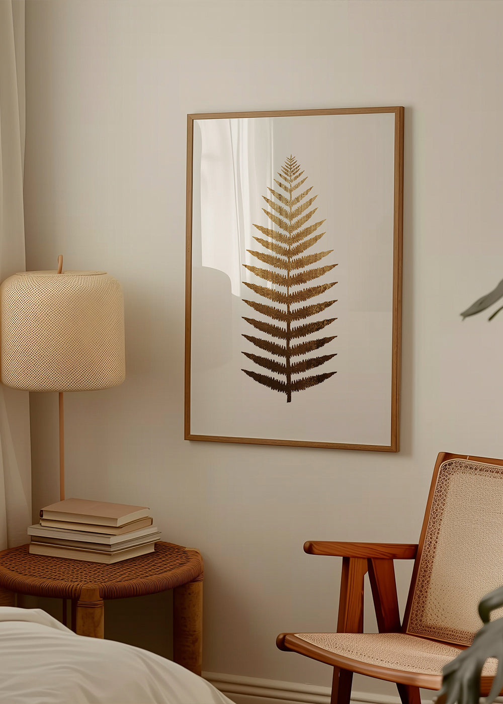 Botanisk poster gyllene blad